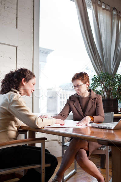 Working businesswomen Stock photo © aremafoto