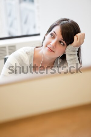 Stock photo: Mixed race ollege student