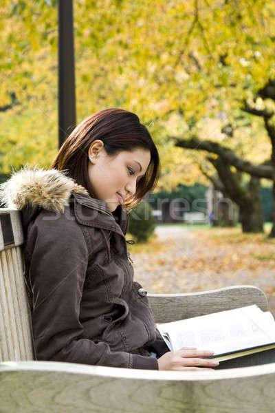 Studying girl Stock photo © aremafoto