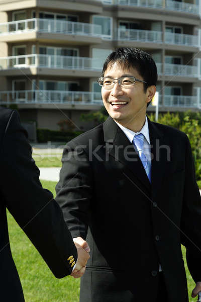 Business handshake Stock photo © aremafoto