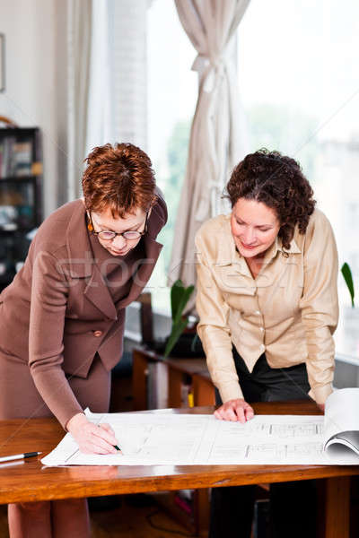 Working businesswomen Stock photo © aremafoto