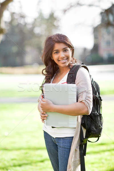 Asian student on campus Stock photo © aremafoto