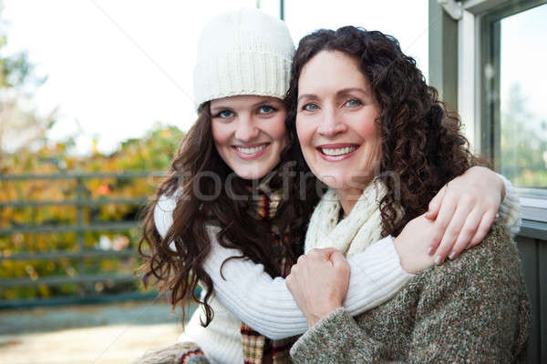 Madre figlia ritratto felice outdoor faccia Foto d'archivio © aremafoto