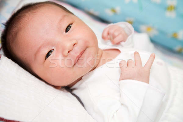Gülen bebek erkek atış sevimli Asya Stok fotoğraf © aremafoto