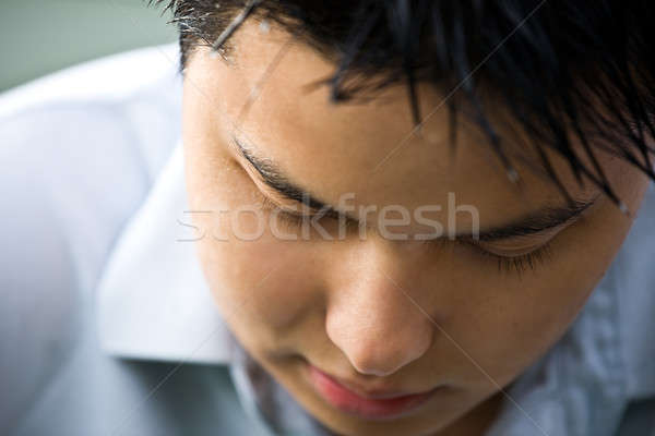 Depressed asian man Stock photo © aremafoto