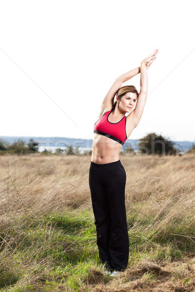 Yoga woman Stock photo © aremafoto