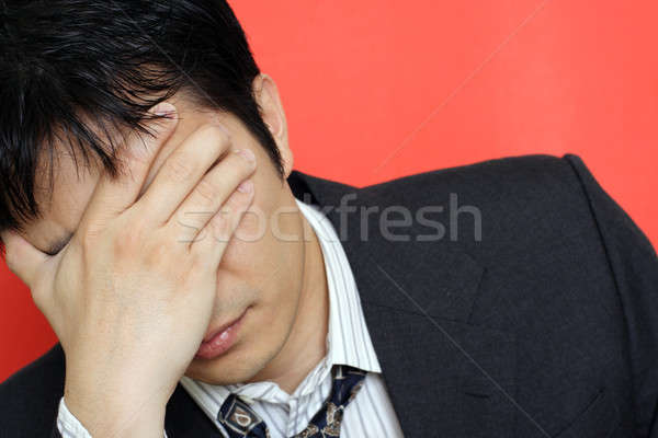 Stress businessman Stock photo © aremafoto