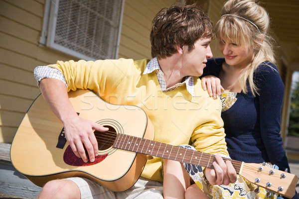 Caucasian couple in love Stock photo © aremafoto