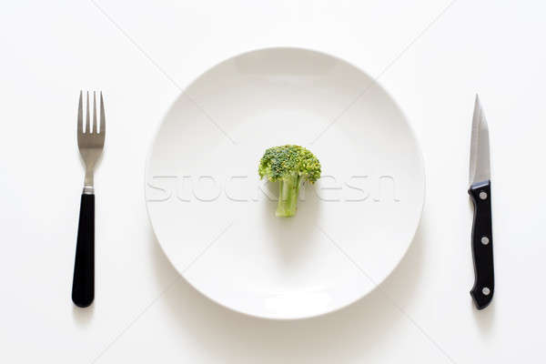 Alimentación saludable brócoli placa pueden utilizado salud Foto stock © aremafoto