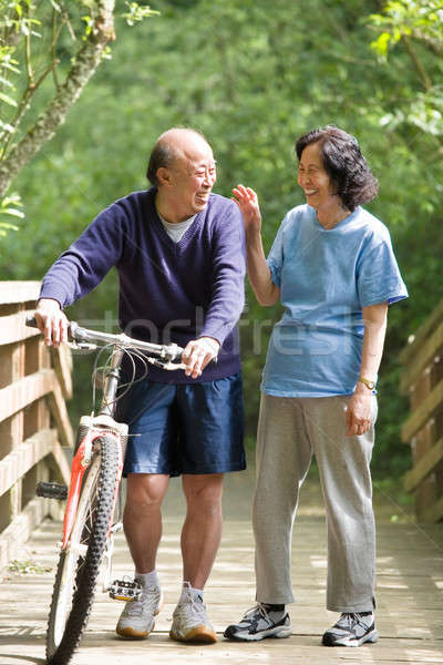 Senior asian couple Stock photo © aremafoto
