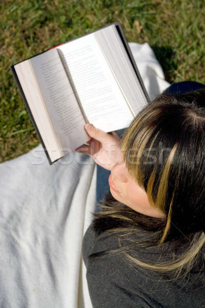 Woman Reading Stock photo © ArenaCreative