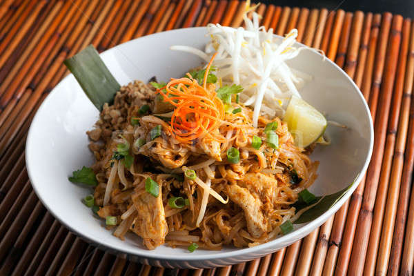 Сток-фото: куриные · тайский · блюдо · жареный · риса