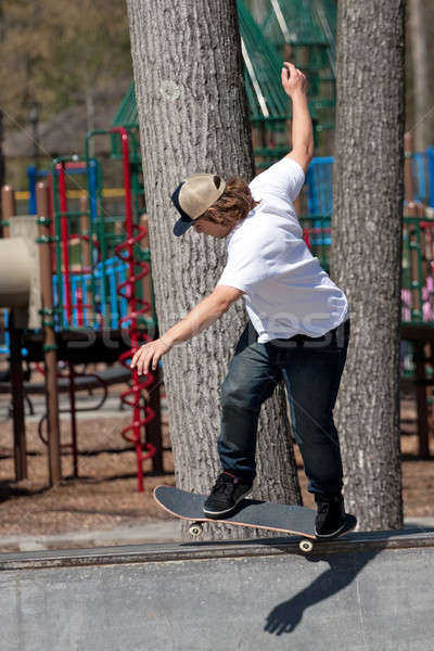 Skateboarder on a Ramp Stock photo © ArenaCreative