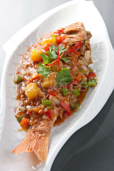 Thai Red Snapper and Tamarind Sauce Stock photo © ArenaCreative