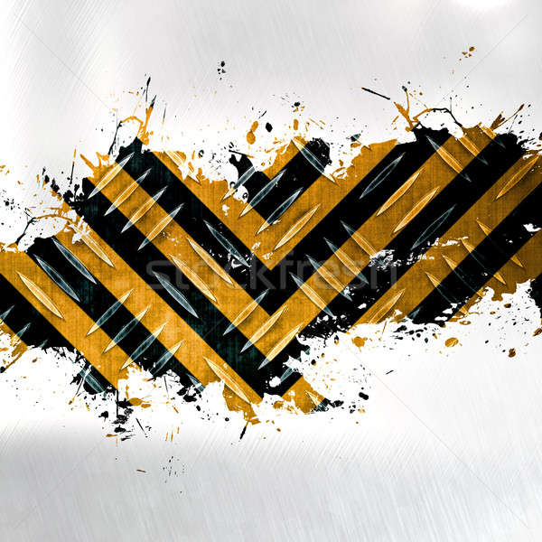Grungy Hazard Stripes Stock photo © ArenaCreative