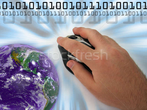 Internet montaj Calculatoare surfing web Imagine de stoc © ArenaCreative