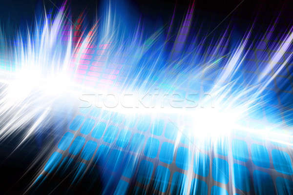 Audio funky néon graphique Photo stock © ArenaCreative