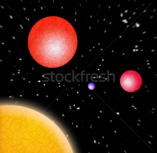 3D Planets In Space Stock photo © ArenaCreative
