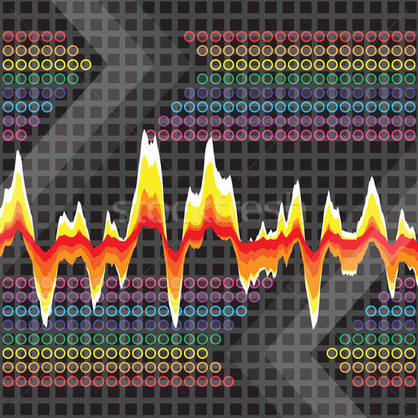 Grafische audio grid werk abstract Stockfoto © ArenaCreative