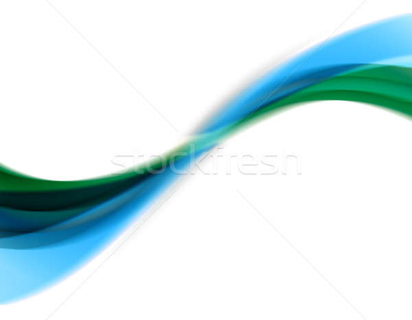 Résumé tourbillon ondulés layout bleu vert Photo stock © ArenaCreative