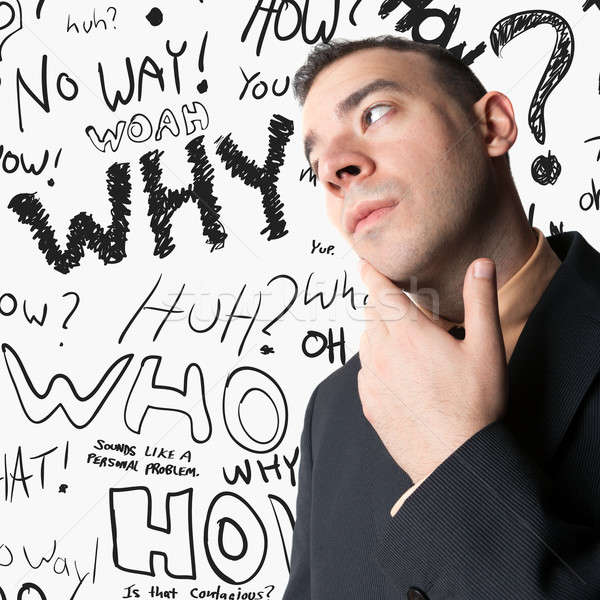 Intrigued Business Man Stock photo © ArenaCreative