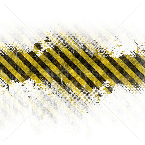 Grungy Hazard Stripes Stock photo © ArenaCreative