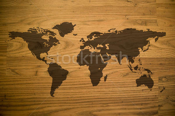 Wood Map Stock photo © ArenaCreative