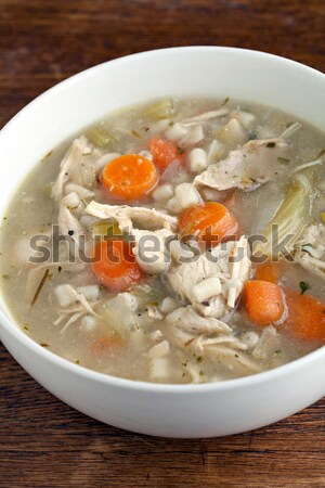 чаши куриный суп горячей свежие домашний традиционный Сток-фото © ArenaCreative