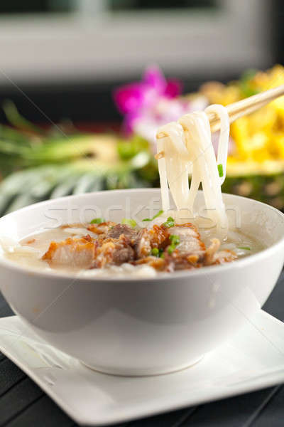 Thai Soup with Pork Stock photo © arenacreative