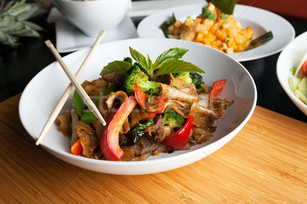Drunken Noodle Pad Kee Mao Stock photo © arenacreative