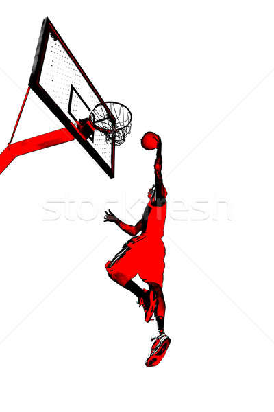 Basketball Slam Dunk Stock photo © ArenaCreative
