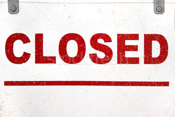 Closed Sign Closeup Stock photo © ArenaCreative