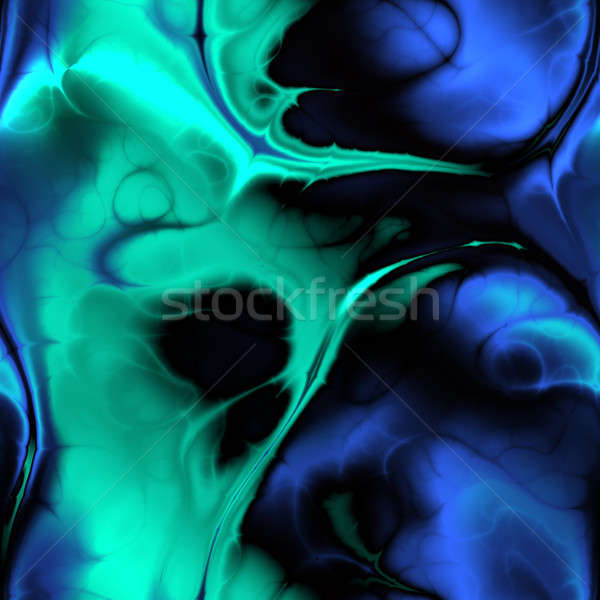 Stockfoto: Abstract · fractal · Blauw · lay-out · groot · sjabloon