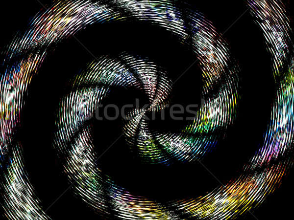 Stock foto: Regenbogen · Spirale · Wirbel · Hintergrund · schwarz · Tapete