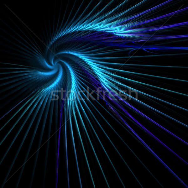 Blue Fractal Spiral Abstract Stock photo © arenacreative