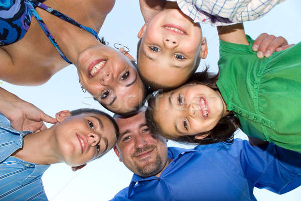 Happy Family Huddle Stock photo © ArenaCreative