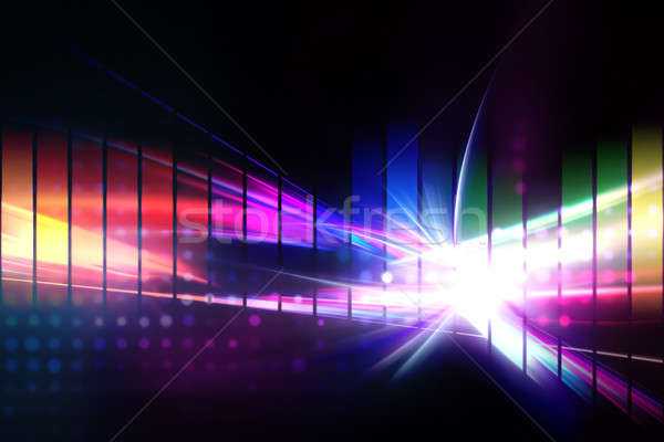 Rainbow grafica equalizzatore design texture Foto d'archivio © ArenaCreative