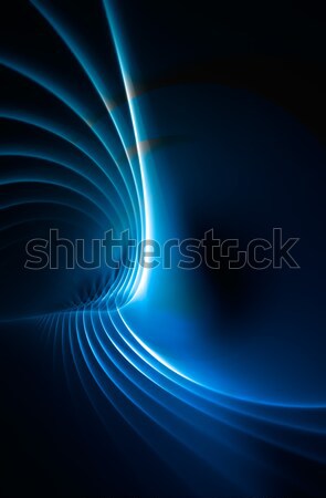 Azul fractal plasma fundo abstrato Foto stock © ArenaCreative