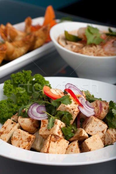 Thai food riso fresche tofu altro Foto d'archivio © ArenaCreative