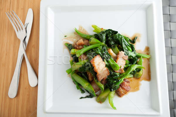 Thai style pork dish  Stock photo © arenacreative