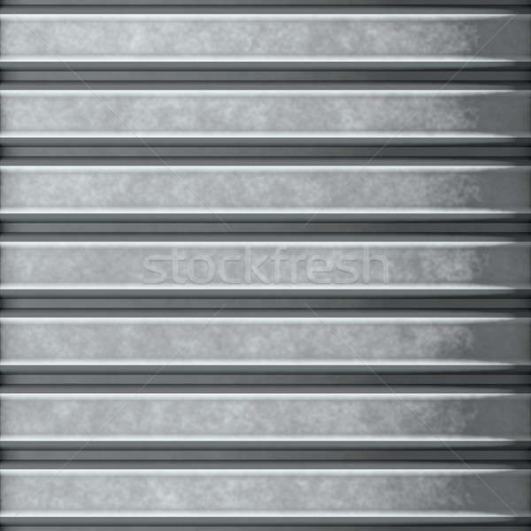 Stock photo: corrugated steel
