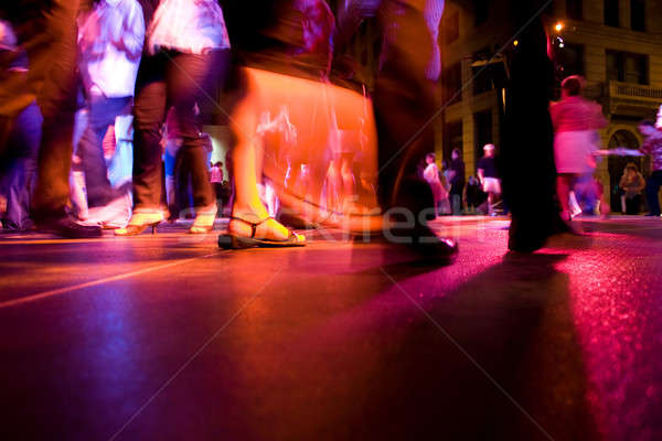 Dancing strade basso shot pista da ballo persone Foto d'archivio © ArenaCreative