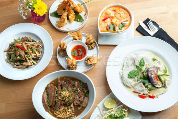 Thai Food Plates Stock photo © arenacreative