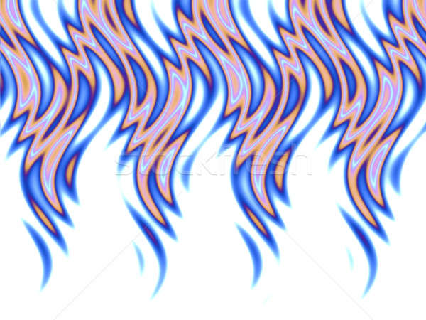 blue fire over white Stock photo © ArenaCreative