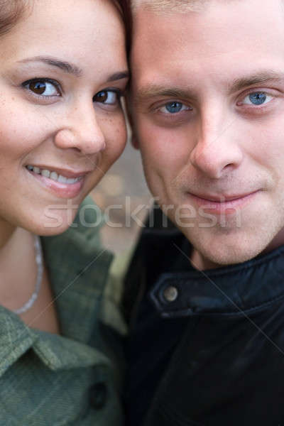 Vonzó fiatal pér fiatal boldog pár zárt Stock fotó © ArenaCreative