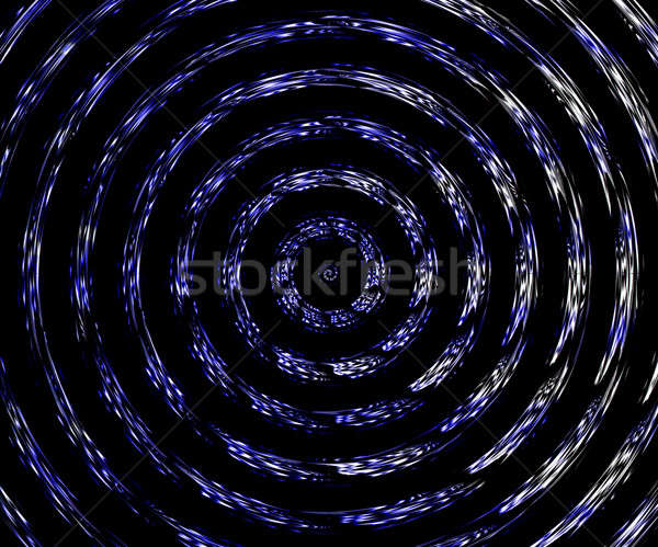 Niebieski wir przestrzeni tapety pierścienie Zdjęcia stock © ArenaCreative