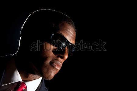 [[stock_photo]]: Cool · homme · d'affaires · lunettes · de · soleil · faible · clé