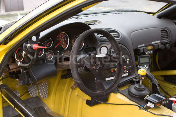 Cabina di pilotaggio brano Racing auto tecnologia Foto d'archivio © ArenaCreative