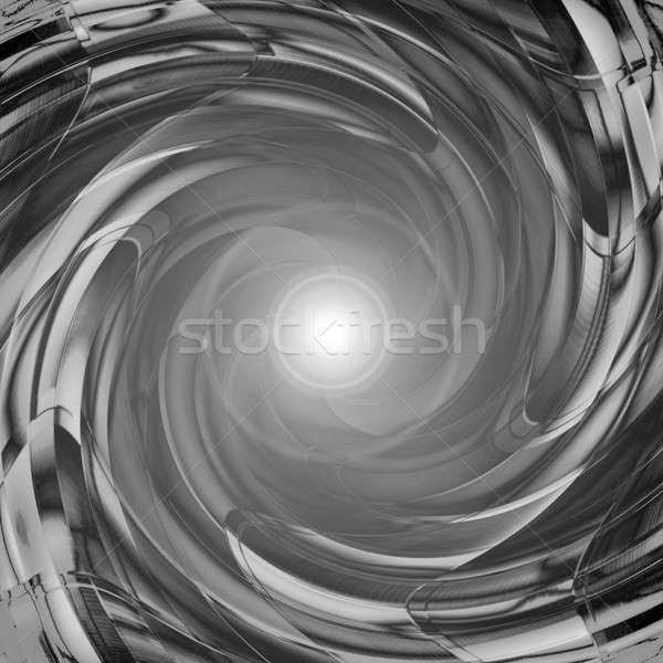 Surrealista vórtice resumen túnel brillante luz Foto stock © ArenaCreative