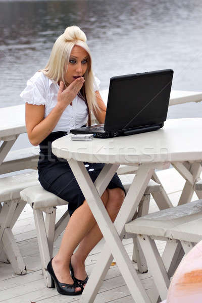 Shocked Woman Stock photo © ArenaCreative